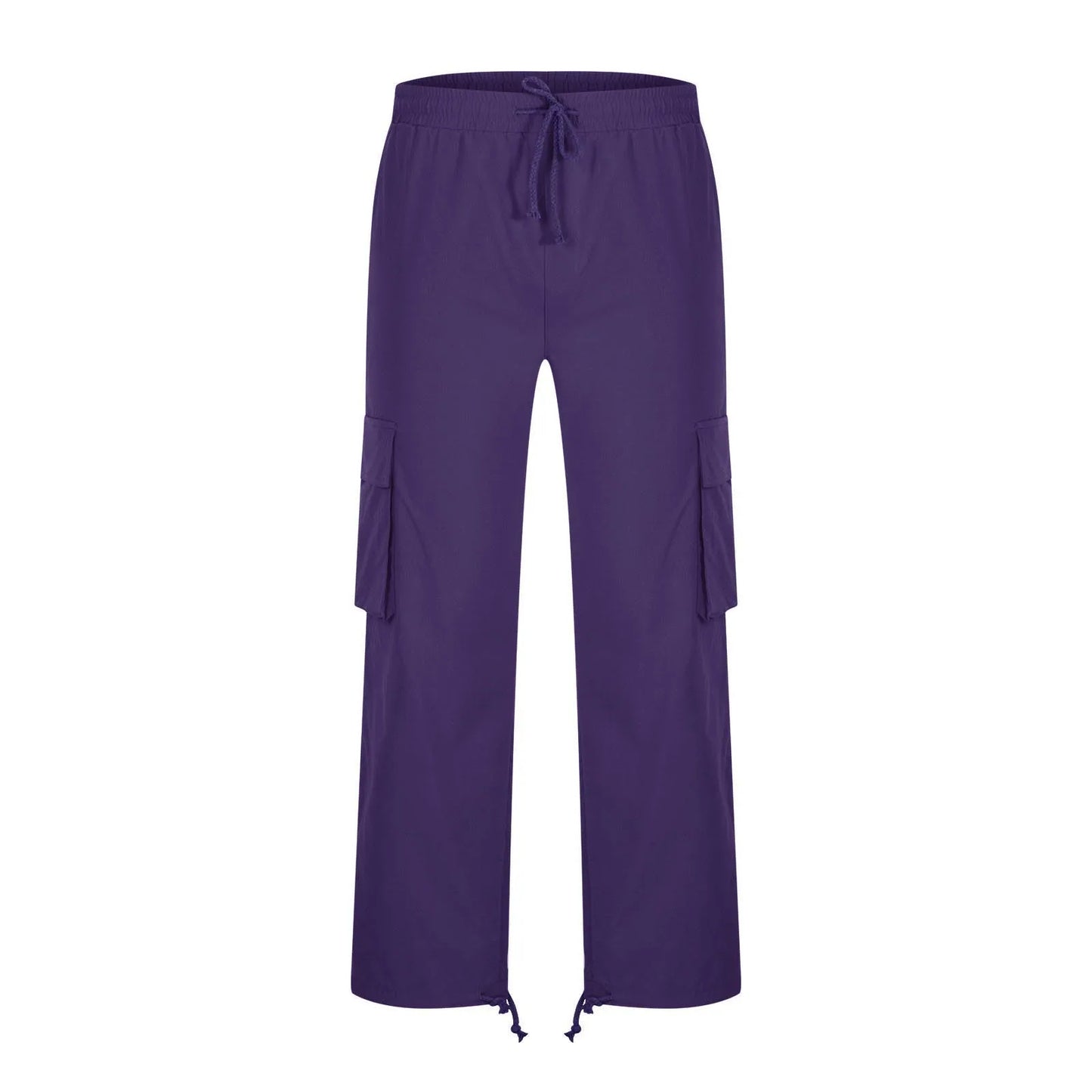 Spring and Summer New Men's Overalls Fashion Drawstring Multi-pocket Casual Pants