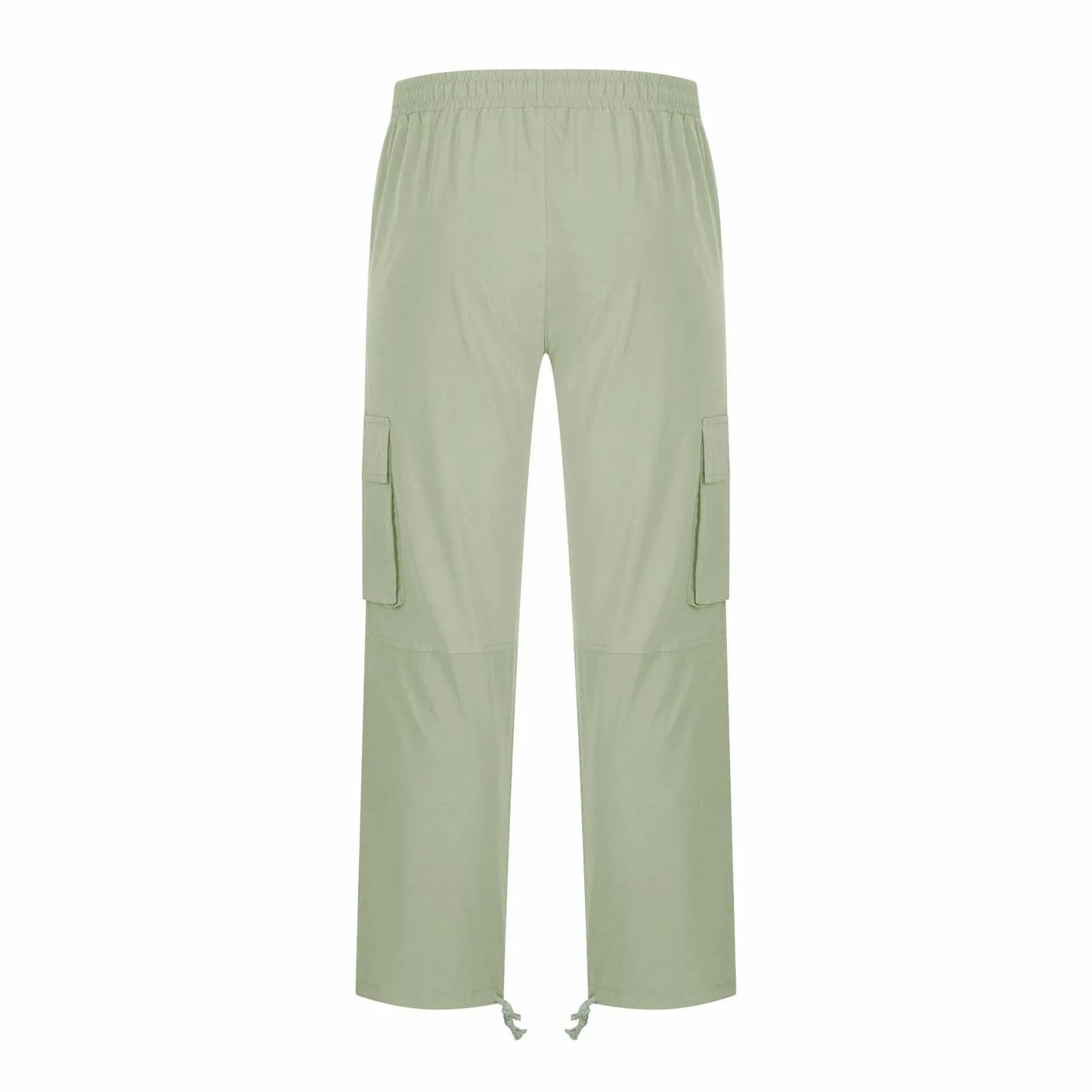Spring and Summer New Men's Overalls Fashion Drawstring Multi-pocket Casual Pants