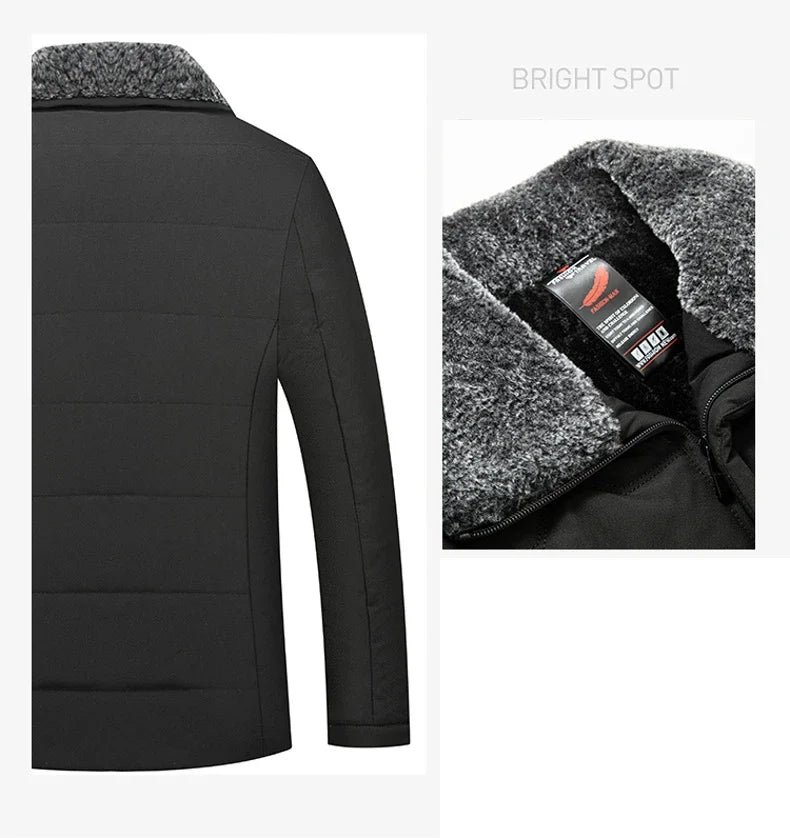 Winter Warm Velvet Parkas Fur Linner Thicken Jacket Fleece Overcoat Cotton Loose Windbreaker