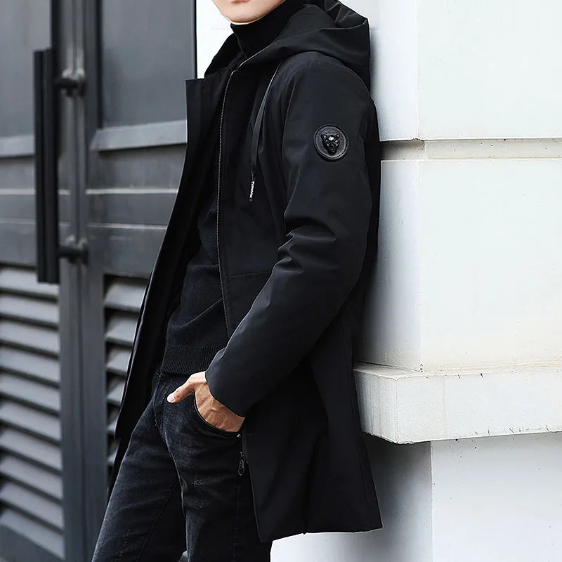 Men's Winter Warm Jacket Fleece Parka Coat