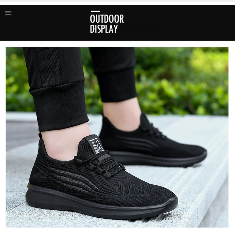Men Casual Mesh Sports Shoes Men's Outdoor Anti slip Men's Shoes Flat Shoes
