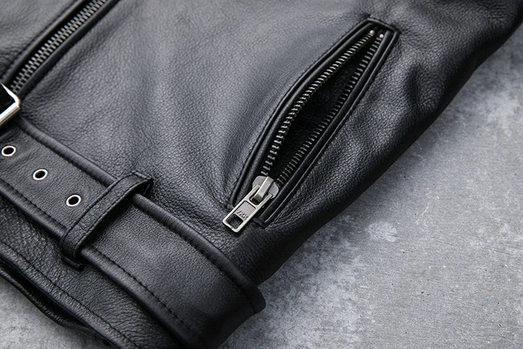 Classical Motorcycle Leather Jacket