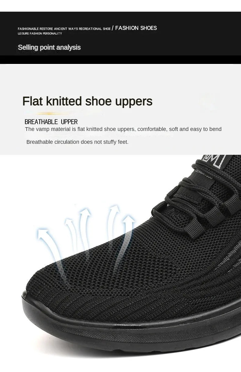 Men Casual Mesh Sports Shoes Men's Outdoor Anti slip Men's Shoes Flat Shoes