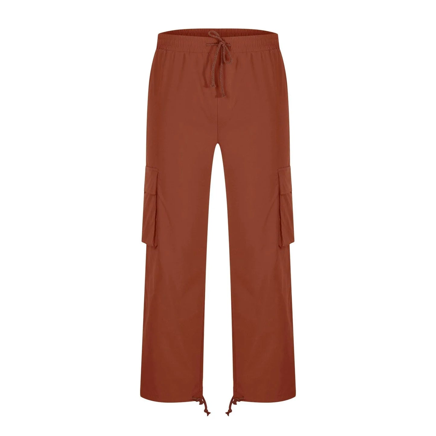 Spring and Summer New Men's Overalls Fashion Drawstring Multi-pocket Casual Pants