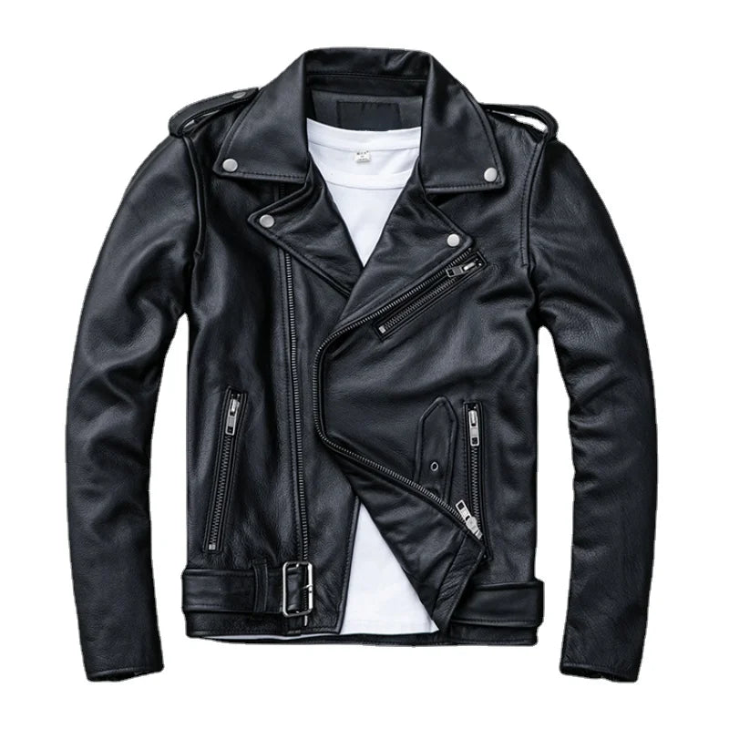 Classical Motorcycle Leather Jacket