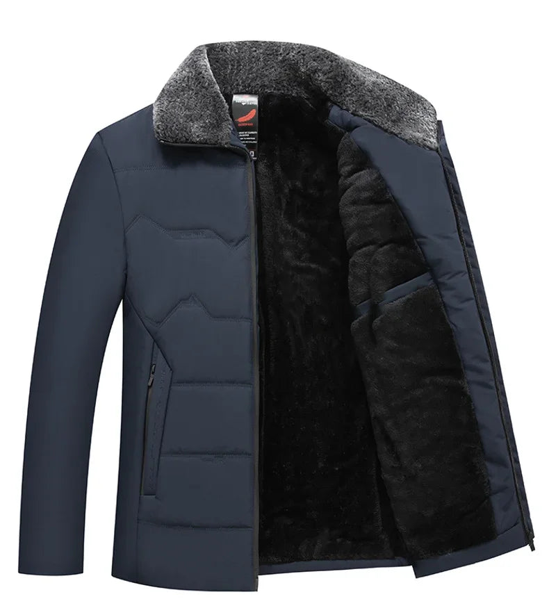 Winter Warm Velvet Parkas Fur Linner Thicken Jacket Fleece Overcoat Cotton Loose Windbreaker