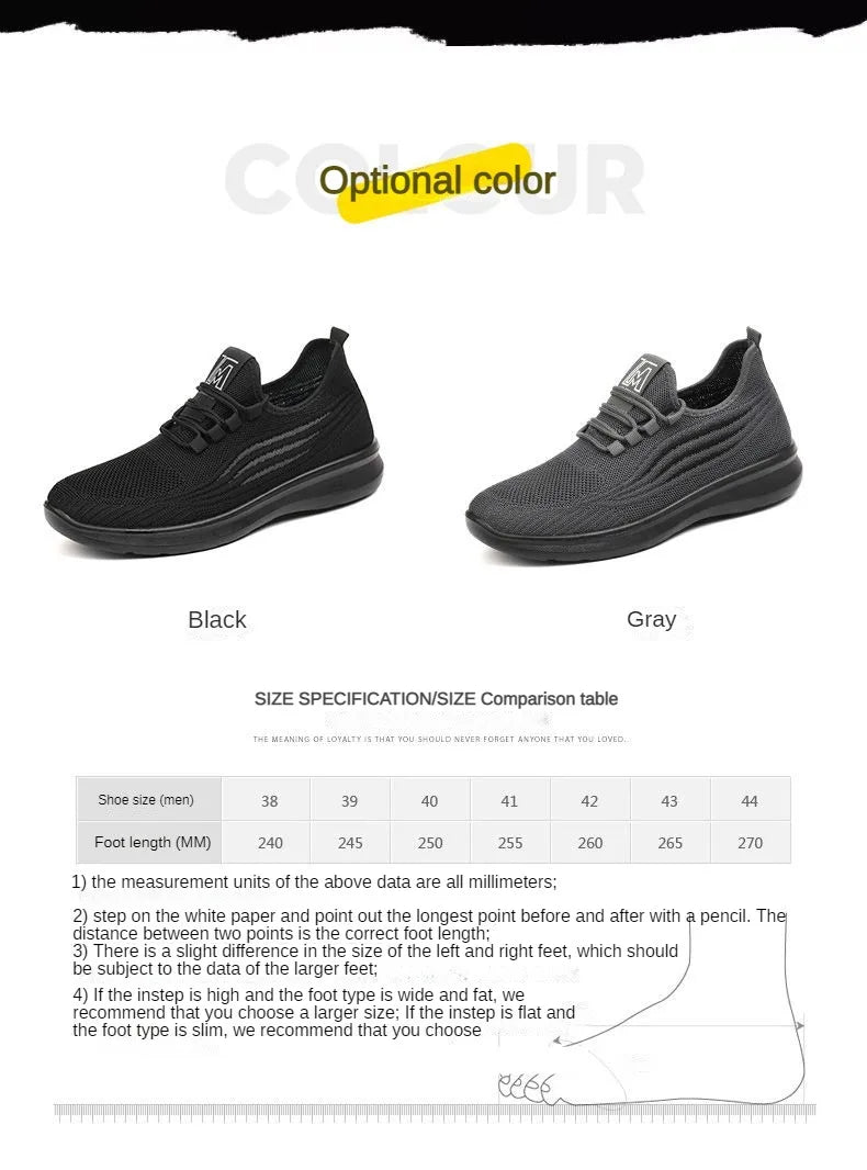 Men Casual Mesh Sports Shoes Men's Outdoor Anti slip Men's Shoes Flat Shoes