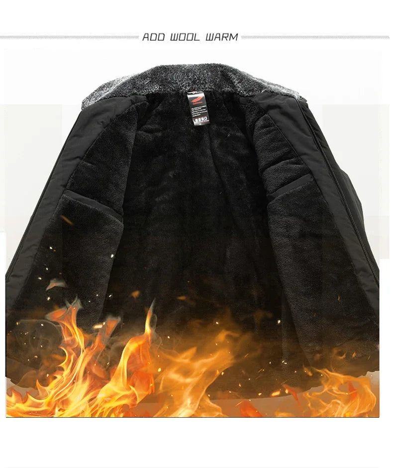 Winter Warm Velvet Parkas Fur Linner Thicken Jacket Fleece Overcoat Cotton Loose Windbreaker
