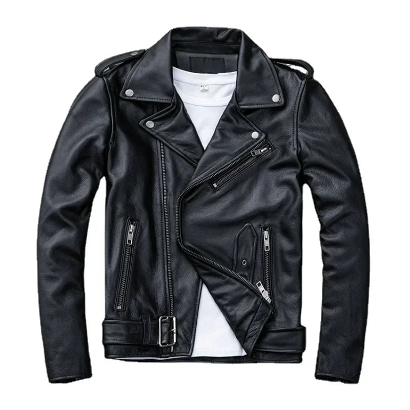 Classical Motorcycle Leather Jacket