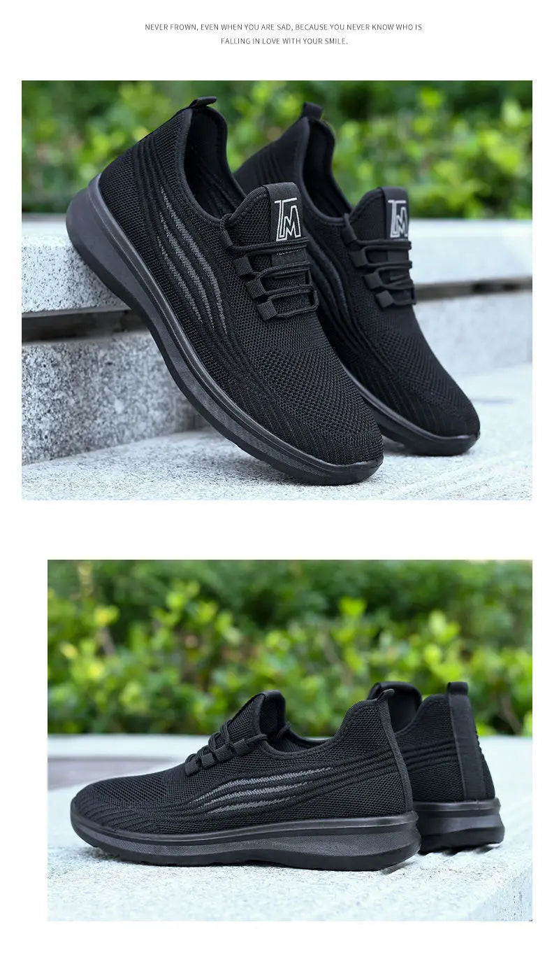 Men Casual Mesh Sports Shoes Men's Outdoor Anti slip Men's Shoes Flat Shoes