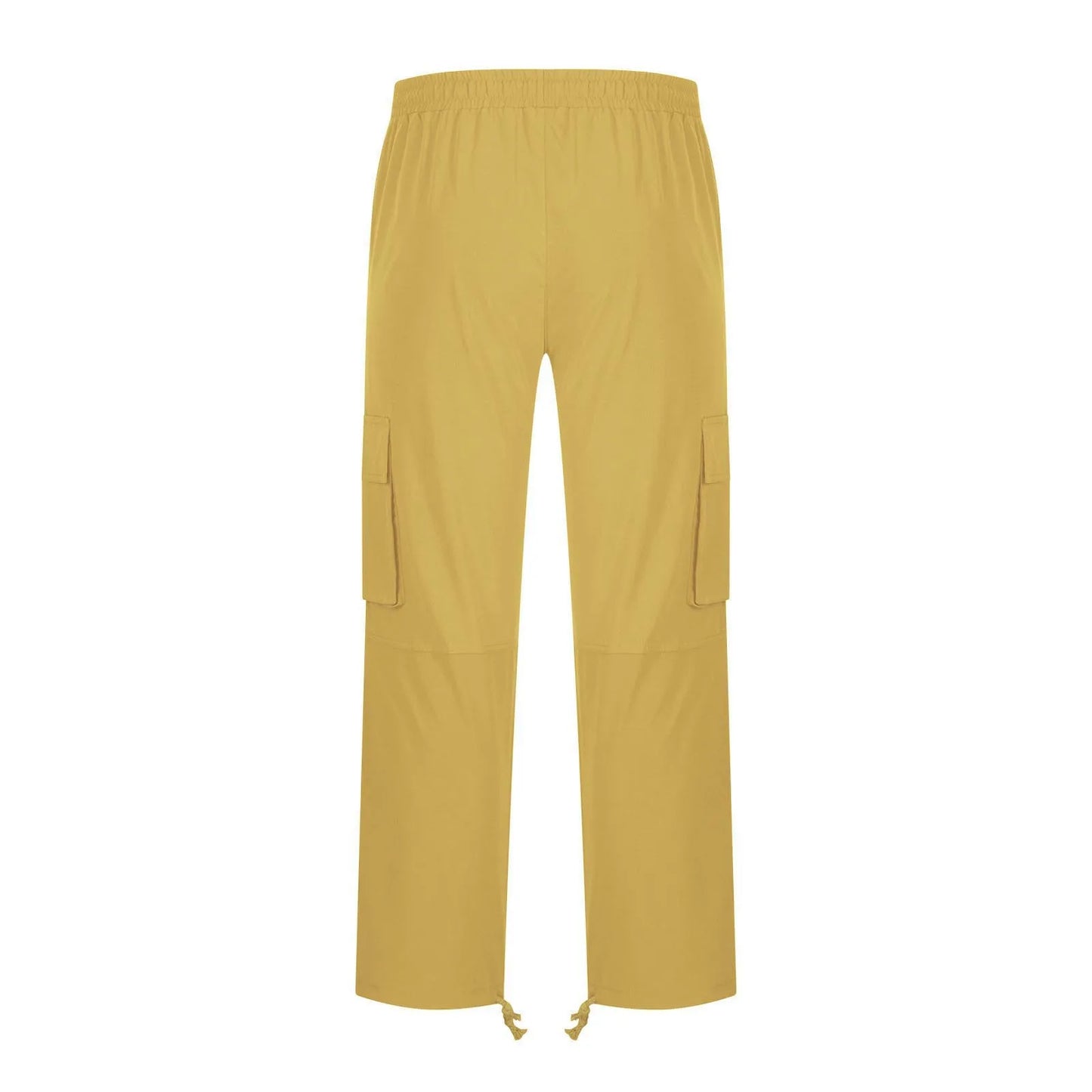 Spring and Summer New Men's Overalls Fashion Drawstring Multi-pocket Casual Pants